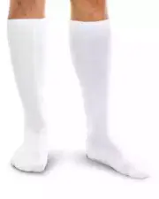 Pair of Miracle Socks Antifatigue Compression Socks, White - Large/X-Large