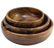 Snack Salad Serving Bowls Multipurpose Desert Chips & Nut Cereal Bowl - Set of 3