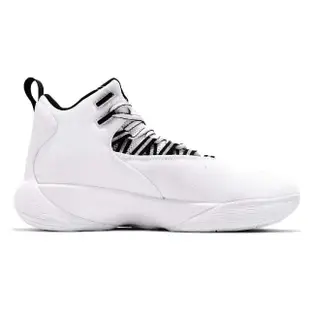 【NIKE 耐吉】籃球鞋 Jordan Super.Fly MVP PF 白 黑 男鞋 高筒 運動鞋(AR0038-100)