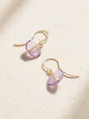 [Melissa Joy Manning] Melissa Joy Manning - 14-karat Recycled Gold Amethyst Earrings - One size One size Gold