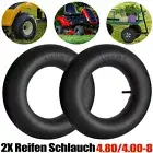2PCS 4.80/4.00-8 Inner Tube 480/400-8 Tire TR13 Straight Stem Wheelbarrow Cart