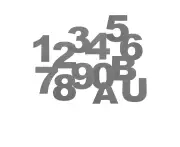 House Number U Numbers Plate and Letters Sign, 100mm 10cm with Holes 304 Stainless Steel Mailbox Letterbox Street Address Door Silver Large Plates