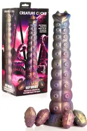Creature Cocks Deep Invader 9" Silicone Tentacle Ovipositor Dildo with Eggs