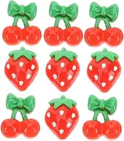 Beaupretty 60Pcs Fruit Nail Art Charms DIY Resin Slices for Creative Crafts for Nail Decoration Phone Case Ornaments and Unique Personalization