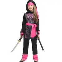 在飛比找蝦皮購物優惠-日本忍者女孩服裝角色扮演萬聖節忍者兒童服裝