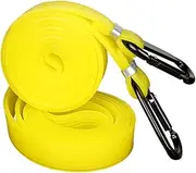 PLAFOPE 2pcs Bundling Rope Elastic Cord Fastening Belt Bungee Tie Down Straps Motorbike Trunk Fixing Belt Elastic Belts Stretchy Luggage Rope Elastic Band Yellow Tendon Leather