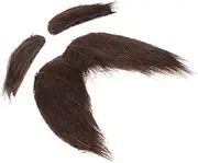 1 Set Self-Adhesive Beard and Eyebrows Costume Props Costume Beards for Adults Fake Beard Fake Mustache Beards False Beard Men Cosplay Accessories Fake Eyebrows Stick on Mustache Black