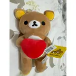 RILAKKUMA 拉拉熊 懶懶熊 站姿 抱心 玩偶