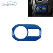 Blue Headlight Switch Button Trim Interior Cover for Jeep Wrangler JL JLU 18-24