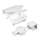 For TAMIYA CC02 RC Stainless Steel Chassis Guards Skid Plate Kit Upgrade Parts