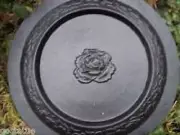Rose cement birdbath mold concrete plastic mould 16" x 1.5" hold 1/2" water/seed