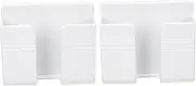 2Pcs Wall Adhesive Phone Mounts Durable Self Adhesive Holders for Remote Control Phone Charging Kitchen Bedroom and Living Room Strong Design