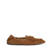 [Miu Miu] Miu Miu Suede Loafers 39 IT BROWN