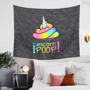Funny Unicorn Poop Tapestry