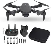 [Jectse] Foldable Drone, Mini RC Quadcopter with Dual 4K & HD Cameras, Trajectory Flight, High Positioning Hover, FPV & HD Image Transmission