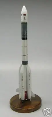 MK-1 GSLV Rocket ISRO India Spacecraft Desktop Kiln Dry Wood Model Free Shipping