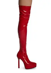 [Lamoda] Cosmic Girl Thigh High Boots - Red