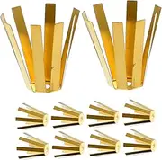 Kisangel Golf Clubs Shaft Adapter Golf Shaft Parts Octopus Type Adapter Shims Golf Club Adapter Golf Shaft Puller Shaft Sleeve Adapter Golf Octopus Shims Golf Shafts Brass Golden