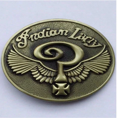 Brass Belt Buckle Indian larry Wings Question Mark Belts