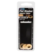 Zenith 5/16" M8 Solid Brass Flat Washer - 10 Pack