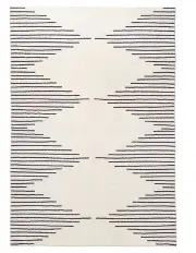 [Miss Amara] Aldana Tribal Washable Rug in Black and Cream
