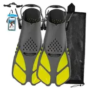 Swim Fins Snorkel Fins Snorkeling Gear Flippers for Swimming Short Diving Fins
