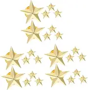 [ABOOFAN] 3sets Star Pin Brooch Clip Women's Men's Lapel Pins for Decor Aesthetic Backpacks Key Tags 8pcs*3
