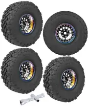Aluminum Rc 1.9 in Wheel Tires for 1/10 RC Crawler Car Axia1 SCX10 TRX4 VS4-1...
