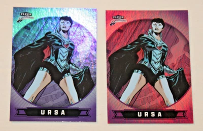 URSA (2) 2025 FLEER BRILLIANTS SUPERMAN PURPLE & BASE #77