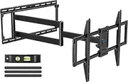 MOUNTUP Long Arm TV Wall Mount for Most 37''-75'' TVs, Corner TV Wall Mount with 30'' Extension Full Motion TV Mount with Swivel Tilt Max VESA 600x400mm Load Up to 88 LBS, Fit 16/18/24'' Stud MU0019
