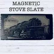 Magnetic Stove Slate For Harman P-Series Stoves - Steam Locomotive Train