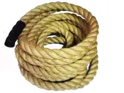 32mm x 15Mtr Battling/Tug of War Natural Fibre Sisal Rope