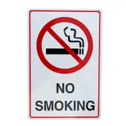 Warning Notice No Smoking Here Sign 200*300mm Metal Reflective Waterproof