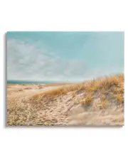 Sandy Ocean Beach Sun Rays Canvas Wall Art by Brooke T. Ryan