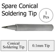 1x Conical 1.0mm SOLDERING SPARE DOSS TIP TO SUIT ZD929 & ZD931 SOLDER STATIONS