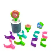 PeavyTailor Combo Bobbin Clips 12Pcs (#2) + 12Pcs (#21) Bobbin Holder for Sewing