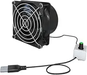 Generic Wall Exhaust Fan Portable Ventilator Ventilation Fan USB for Window Office Attic, Single Fan