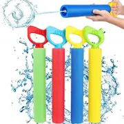 4Pcs Water Guns 40cm Water Squirter Toys Foam Soakers Blaster Guns Water Shooter Game Fighting Toys