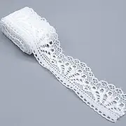 Lace Ribbon，Lace Trim， lace Ribbon Elastic Lace Trims 30mm 2 Yards/10 Yards Hollow Out Lace Edge Ribbon Embroidery Ribbons for Sewing Accessories(White 2,30mm 2 Yards)