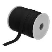 1/2 Inch Double Fold Bias Tape Continuous Bulk Bias Tape (Black 55 Yards)