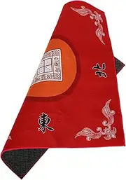 Generic Mahjong Tablecloth Board Game Table Square Tablecloth Play Table Play Mat Square Table Cloth Gaming Table Cloth Thickened Mat Mahjong Table Cover Game Night Essential Game Mat Red