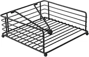 Leefasy Napkin Stand Napkin Holder Paper Napkins Basket Stylish Square Metal Napkin Rack Napkin Dispenser for Outdoor Tables Tabletop