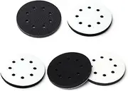 Orbital Sander Foam Pad, 5 inch 8 Holes Hook and Loop Backing Pad, Soft Sander Cushion Pad, Foam Sanding Pads for Orbital Sander (Pack of 5)
