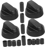 ibasenice 4 Set Gas Stove Knobs Replacement Control Switch Knobs for Air Fryer Oven Cooktop Quick Installation Versatile Compatibility Precise Heat