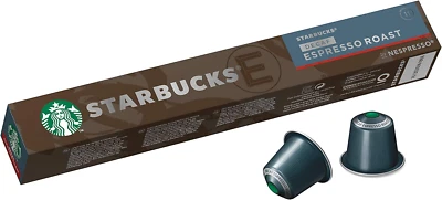 Starbucks by Nespresso Espresso Decaf Coffee Pods 10 Capsules