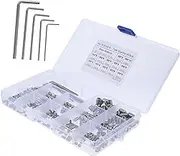 ERINGOGO 400pc Assorted Set Screws Kit / 4/ / 5/ / 6/ / 8 Screws for Doors Home Repairs Stainless Steel Socket Grub