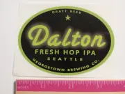 BEER STICKER ~ GEORGETOWN Brewing Dalton Fresh Hop IPA ~ Seattle, WASHINGTON