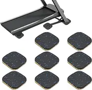 uxcell 8 Pcs Treadmill Mat Pads, 4x4x0.6 High Density Foam Anti Vibration Pad Sound Proof Floor Mat Exercise Equipment Mat for Carpet Protect Noise Reduction Home Gym, Blue