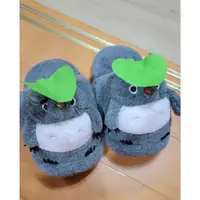 在飛比找蝦皮購物優惠-宮崎駿卡通 TOTORO 龍貓 造型絨毛拖鞋 室內拖鞋 毛拖