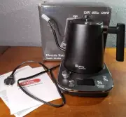 WHALL Gooseneck Electric Kettle- Tea/ Coffee With LED display, Stainless, 1200W